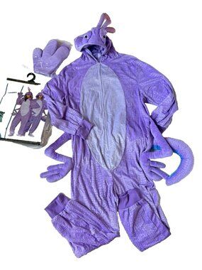 Disney Pixar Randall Adult L/XL Monsters Inc Halloween Costume Purple Spirit